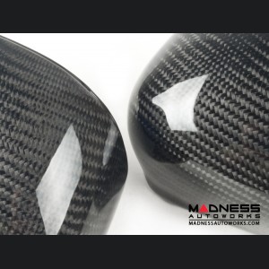 Alfa Romeo 4C Mirror Covers - Carbon Fiber - Full Replacements - MADNESS 